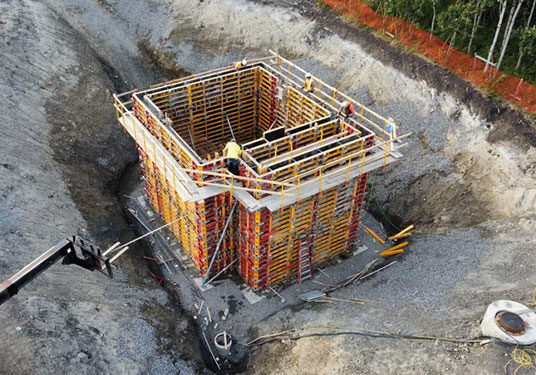 industrial-foundation industrial construction foundation in the early stages